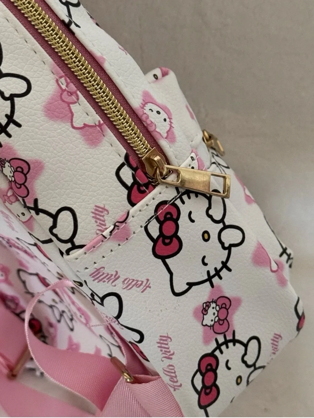 Hello Kitty Faux Pebbled Leather Mini Backpack